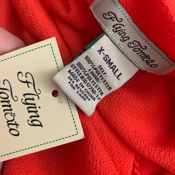 Flying Tomato Red High Low Dress Size XS - Picture 4 of 4